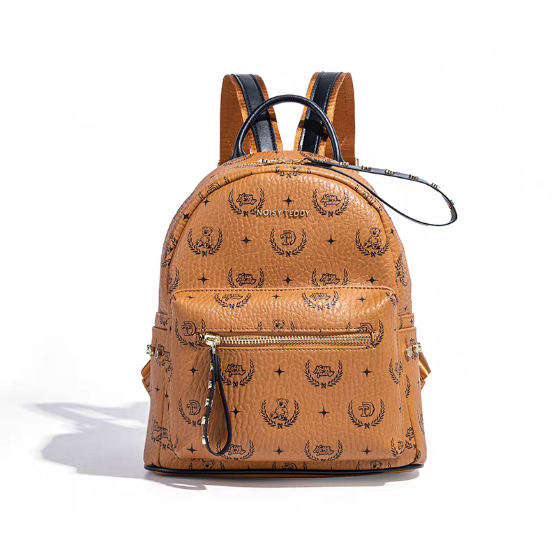 NOISY TEDDY25 New fashion trend printed women's backpack with large capacity, light luxury and high-end
