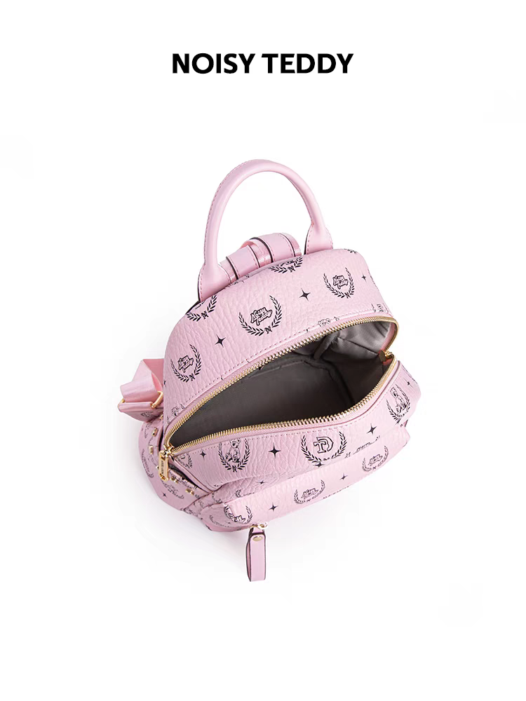 NOISY TEDDY25 New fashion trend printed women's backpack with large capacity, light luxury and high-end