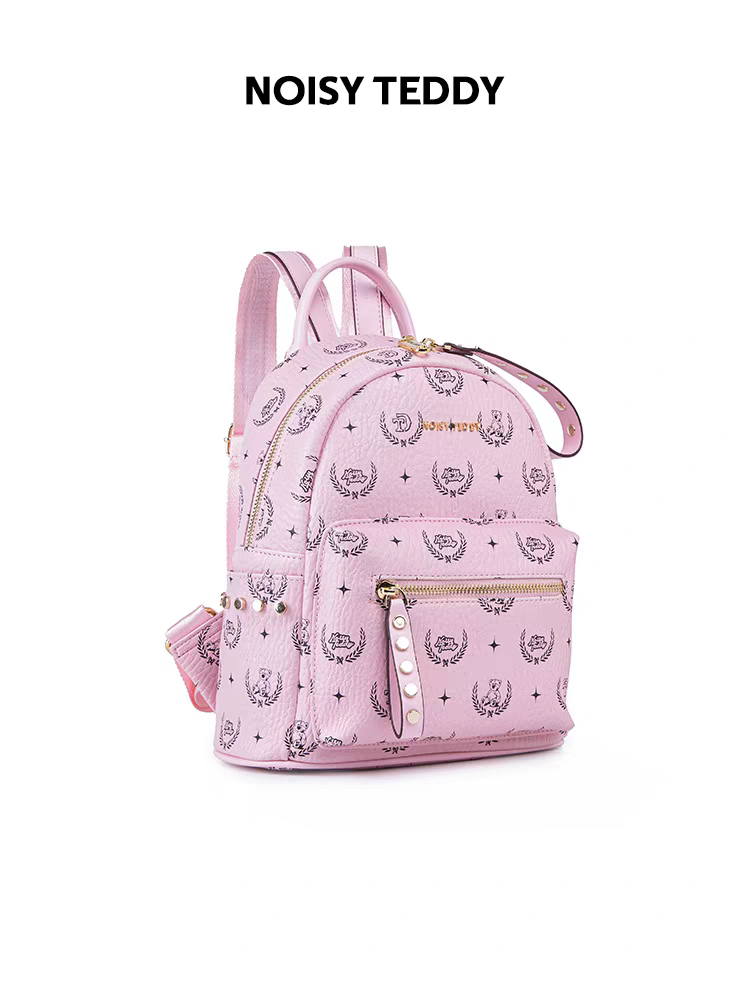 NOISY TEDDY25 New fashion trend printed women's backpack with large capacity, light luxury and high-end