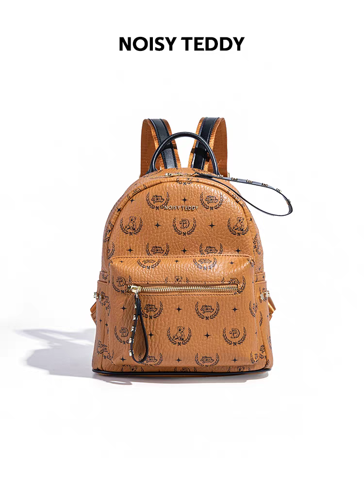NOISY TEDDY25 New fashion trend printed women's backpack with large capacity, light luxury and high-end