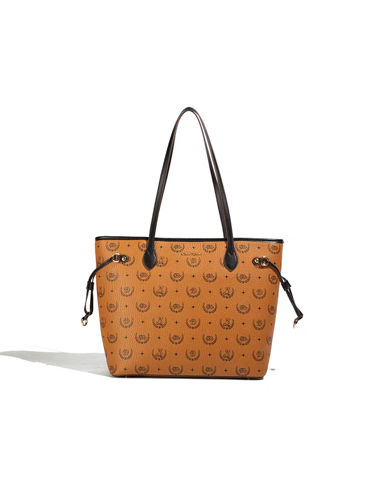 NOISY TEDDY25 New retro high-end printed texture women's trendy handbag, fashionable, light luxury and versatile