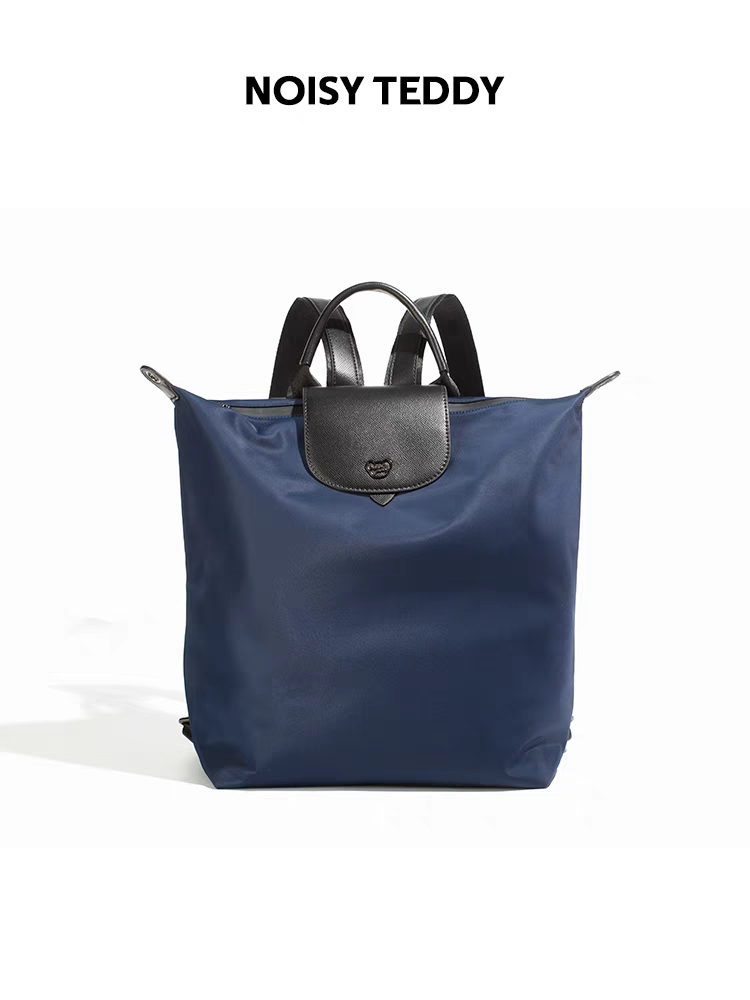 NOISY TEDDY25 new stylish and simple solid color backpack for commuting, large capacity, lightweight and versatile
