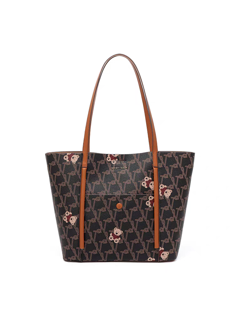 NOISY TEDDY25 New fashionable and high-end quality women's single-shoulder hand-carry large capacity commuter tote bag