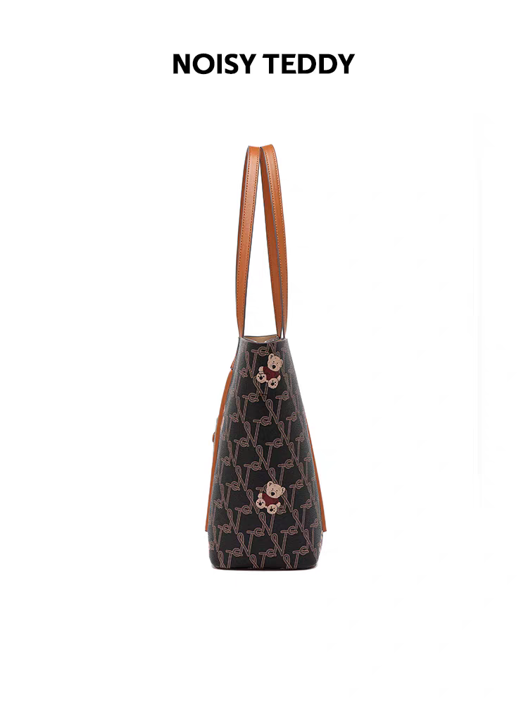 NOISY TEDDY25 New fashionable and high-end quality women's single-shoulder hand-carry large capacity commuter tote bag