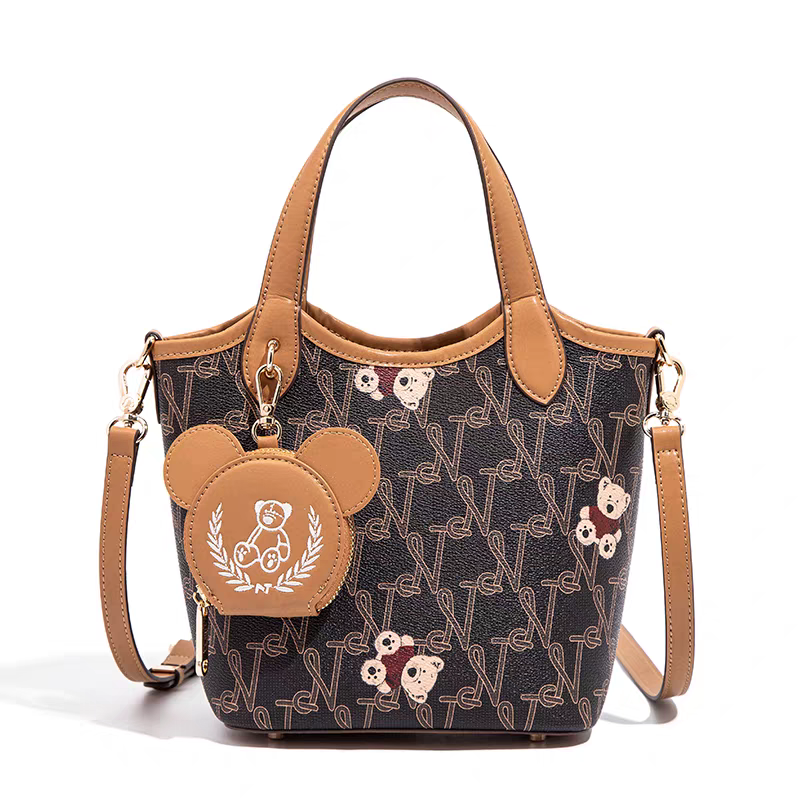 NOISY TEDDY25 new youthful, beautiful, light luxury and high-end women's handbag, fashionable, trendy and versatile