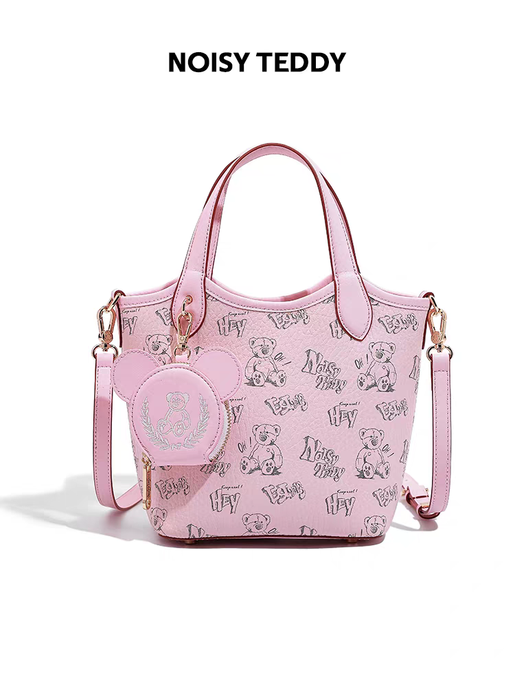 NOISY TEDDY25 new youthful, beautiful, light luxury and high-end women's handbag, fashionable, trendy and versatile