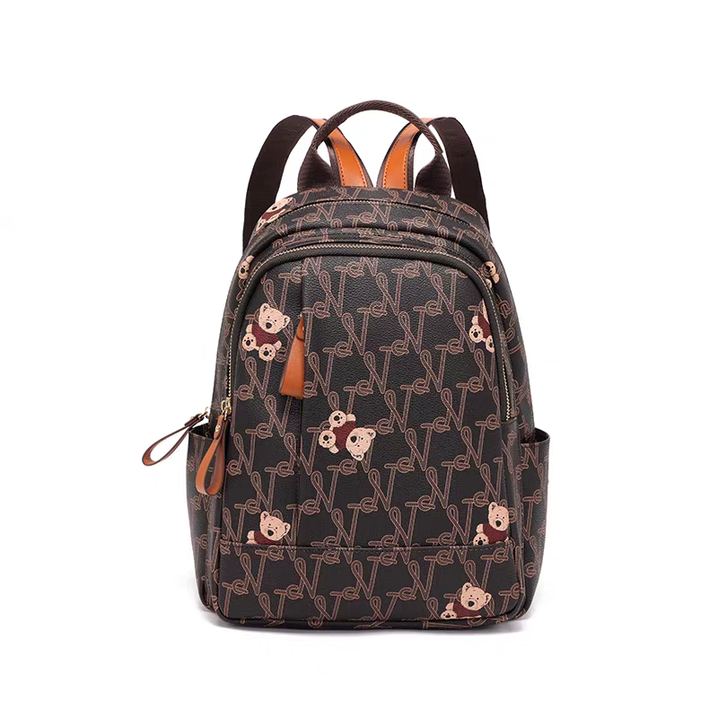 NOISY TEDDY25 New fashion trend retro backpack, light luxury, high-end, large capacity, versatile