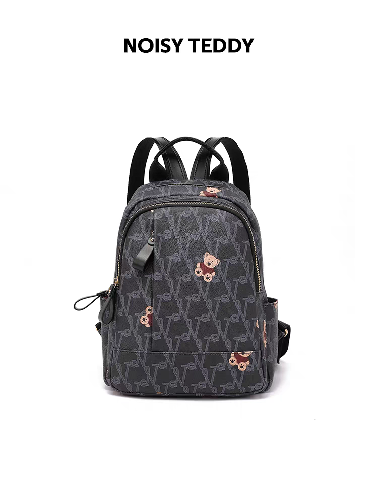 NOISY TEDDY25 New fashion trend retro backpack, light luxury, high-end, large capacity, versatile
