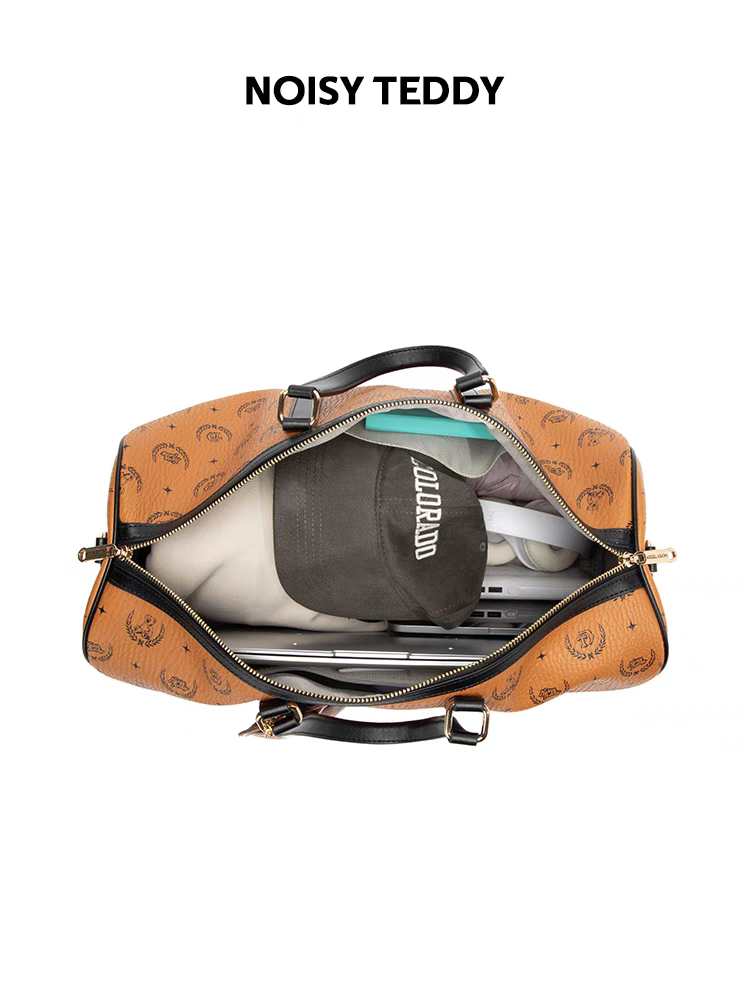 NOISY TEDDY25 New stylish and high-end women's long and short distance oversized hand-held portable travel bag