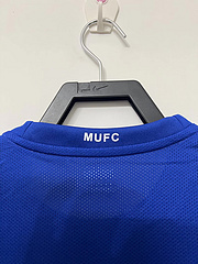 【Retro shirt】D0811#2008/09 Manchester United's second away blue jersey