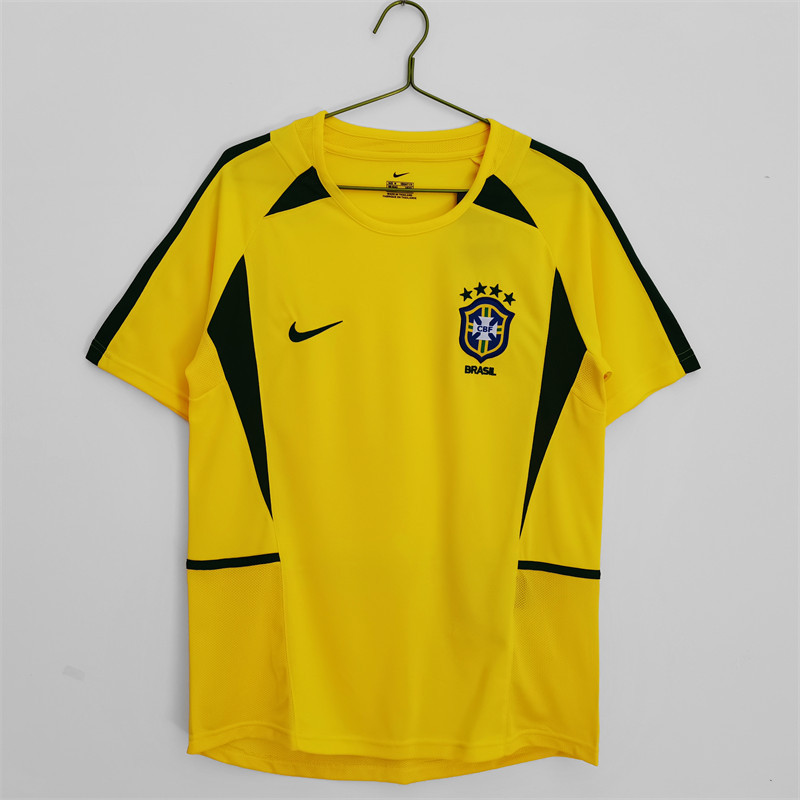【Retro shirt】2002 Brazil Home Jersey