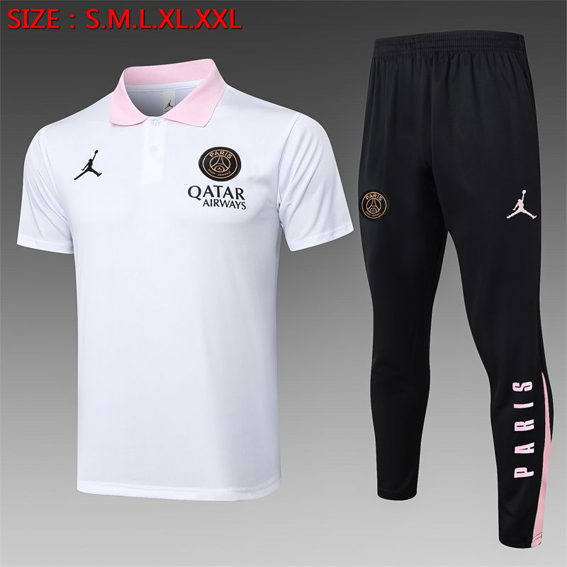 【Adult Training POLO】C1140 # 2425polo Jordan PSG White