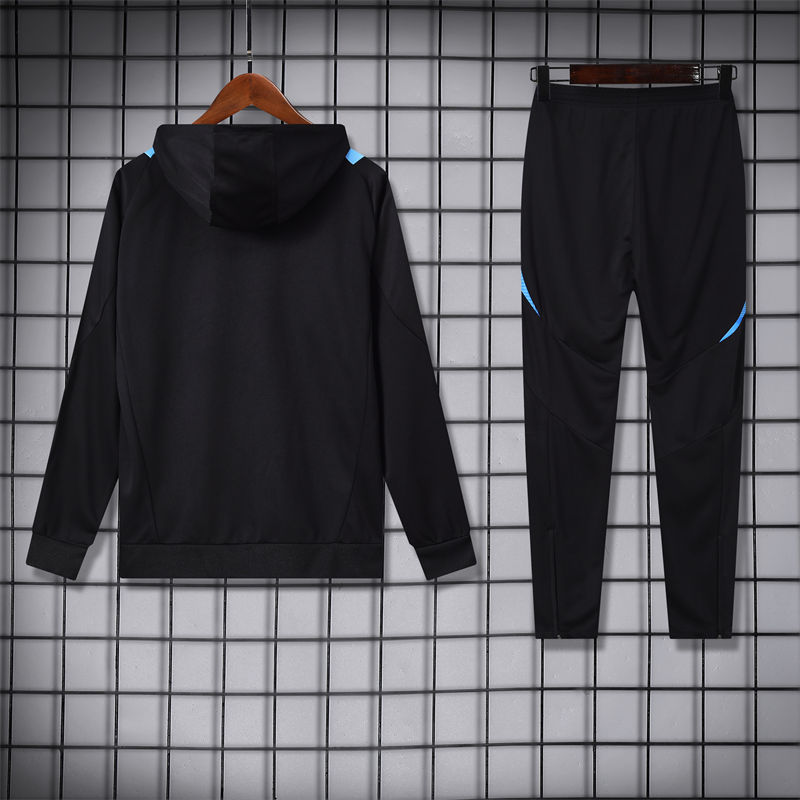 【Adult Training Wear 】418 # 24/25 Argentina black hooded training Wear