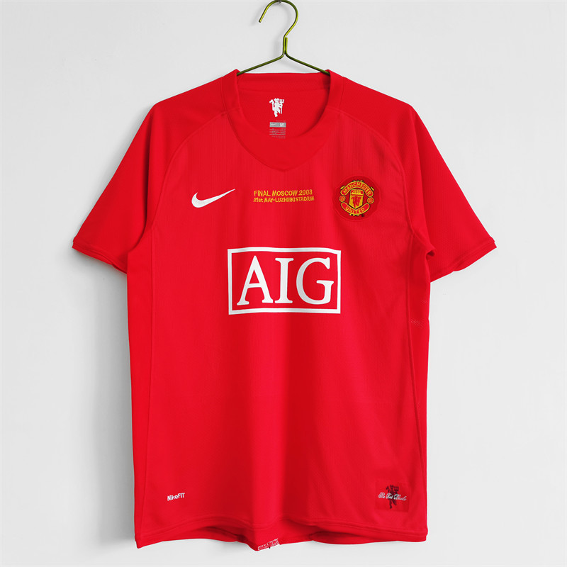 【Retro shirt】2007/08 M-U Champions League version Home Jersey