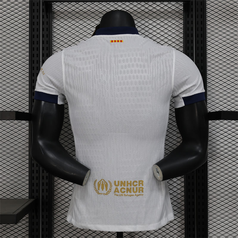 【Player Version】24/25 Barcelona White ColdPlay Band Joint Edition Jersey