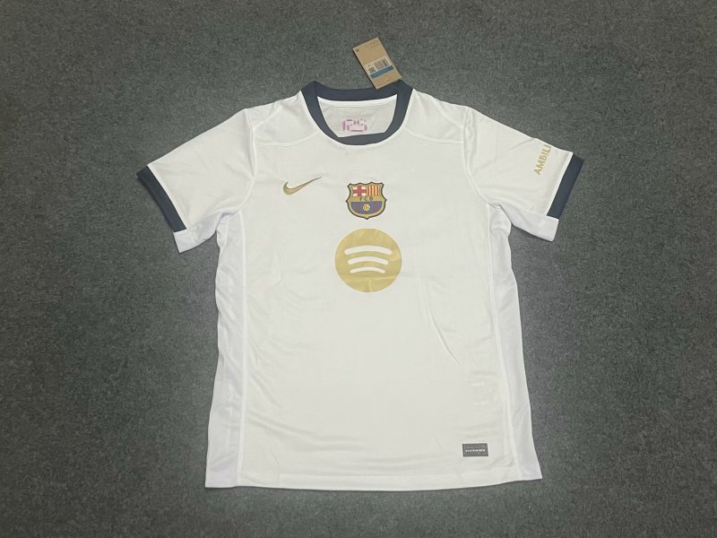 【FAN】24/25 Barcelona White Large Circle Joint Edition Jersey