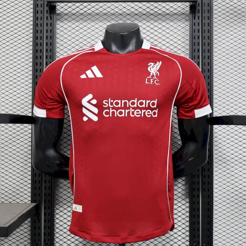 Player 2025-26 Liverpool Home Soccer jersey Long sleeve