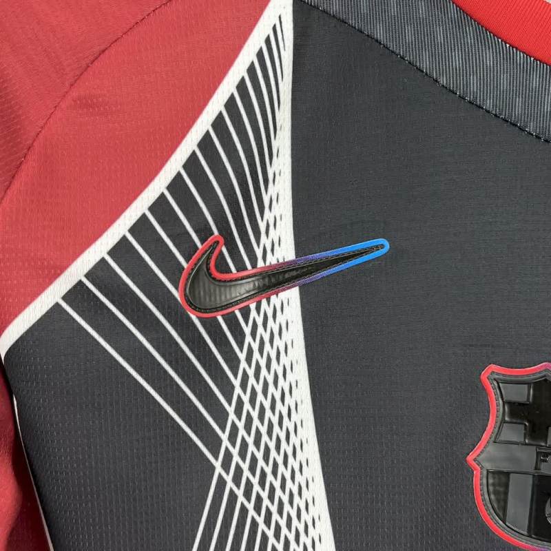 Barcelona 2025/26 Black and red special edition Jersey (With Champions League)