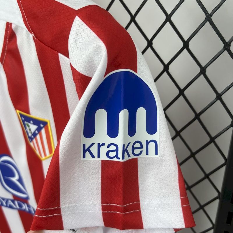 【Adult / Kids Kit】25/26 Atletico Madrid Home Jersey