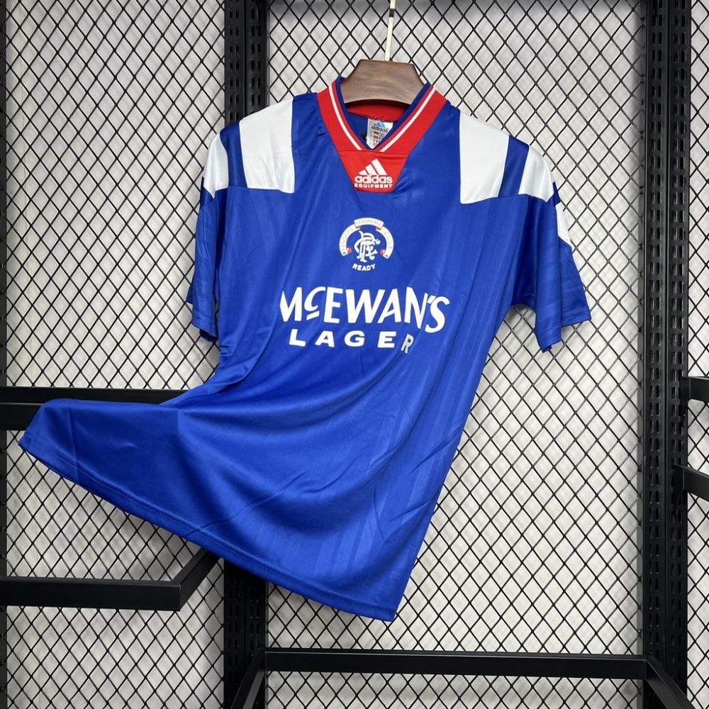 Retro 1992-94 Rangers Home football jersey Retro