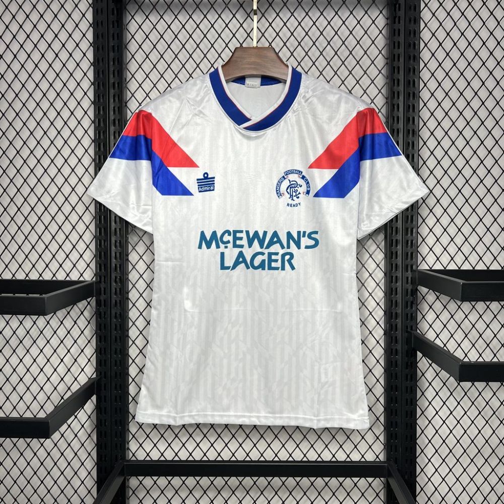 Retro 1990-92 Rangers away football jersey Retro