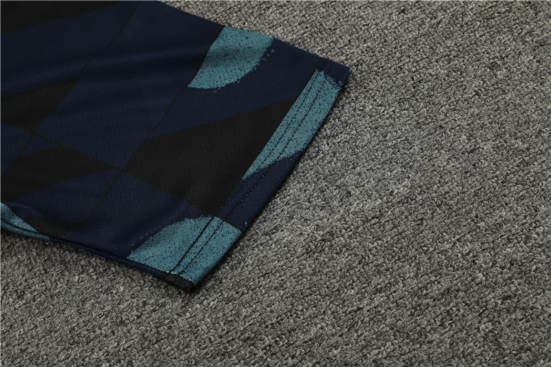 23-24-Short-sleeved training uniform Barcelona royal blue [camouflage style]