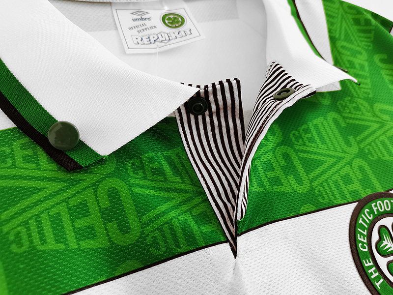 Retro 1991-92 Celtic Home football jersey retro