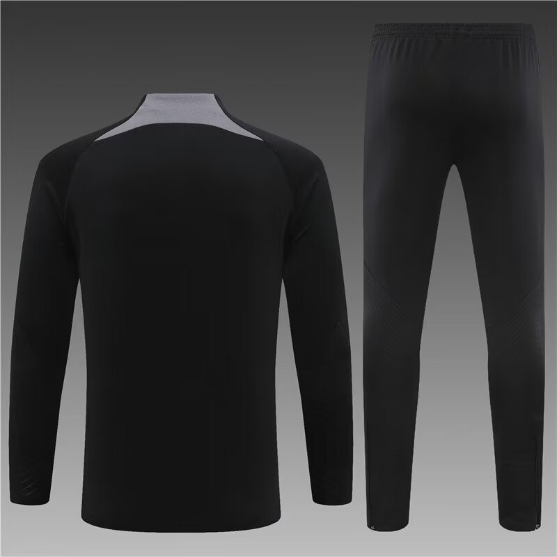 2023/2024 Paris Half Pull Training Wear Black Suit