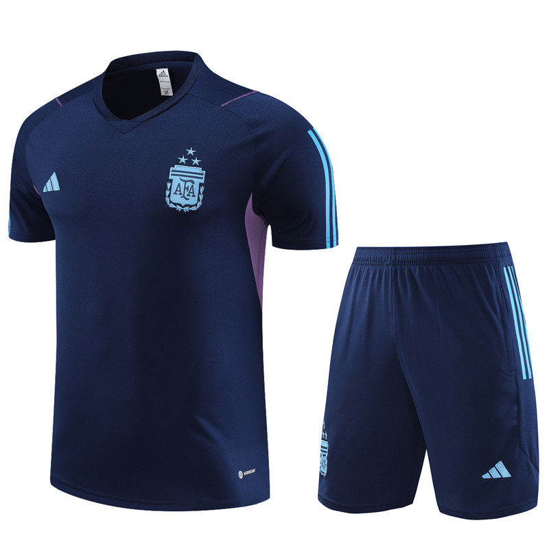 23-24-Argentina short-sleeved training clothes