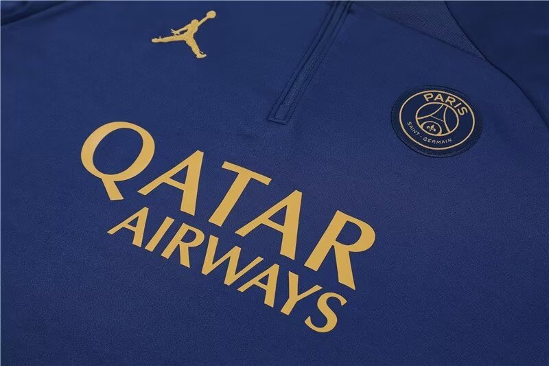 2023/2024 Paris Half Pull Training Wear Royal Blue Suit