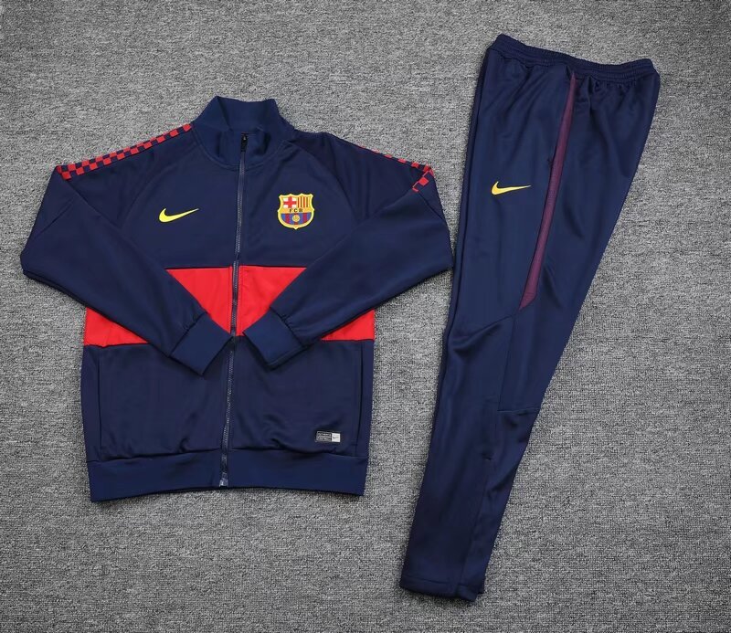 2019-2020 Barcelona Jacket Sportswear Royal Blue Suit