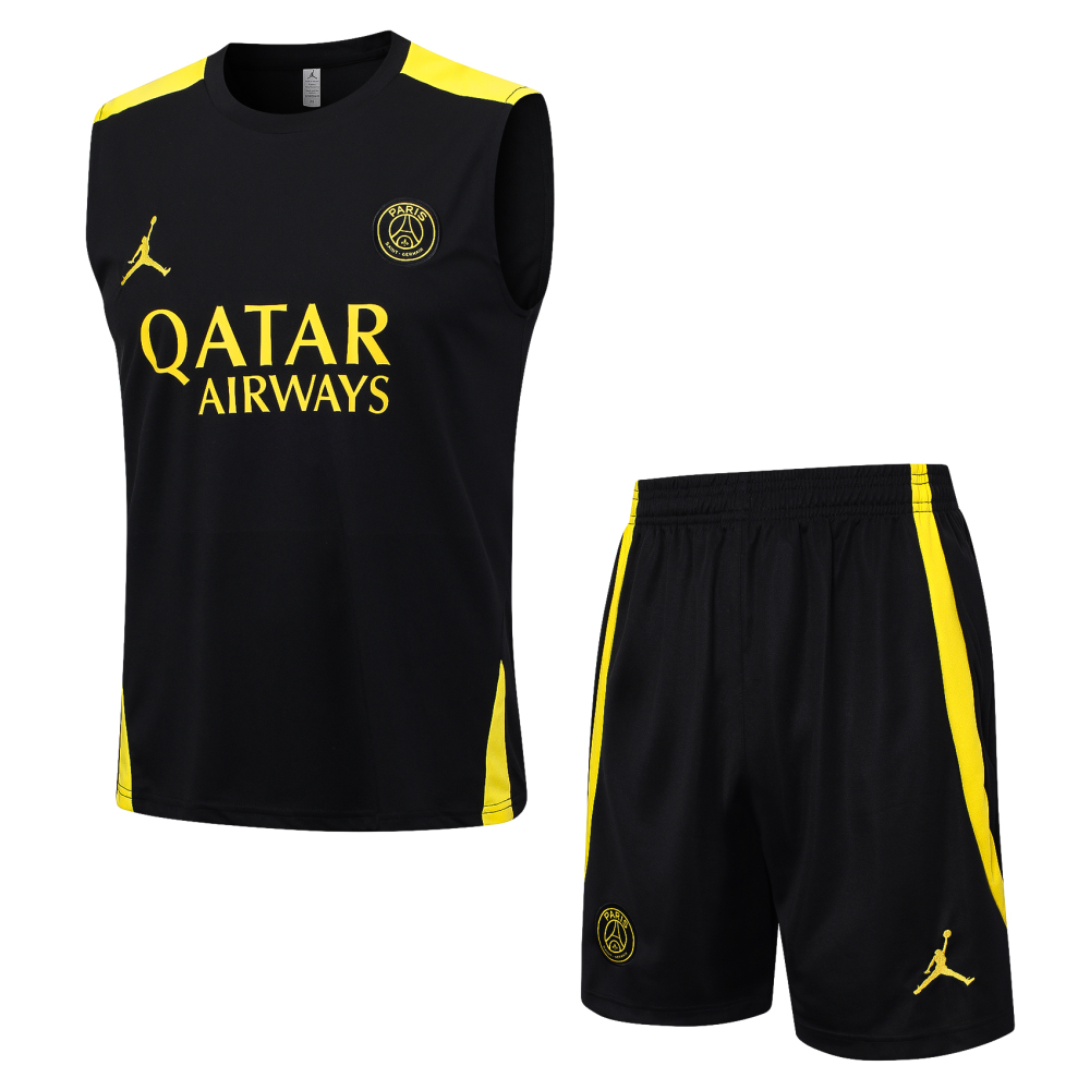 23-24 PSG Jordan black training vest suit