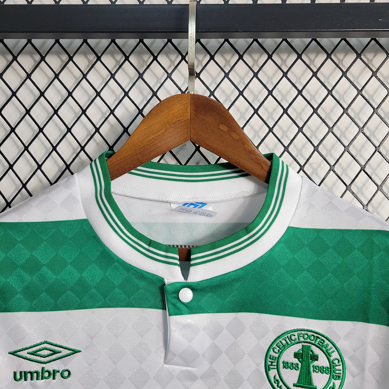 Retro 1987-88 Celtic Home Long Sleeve football jersey retro