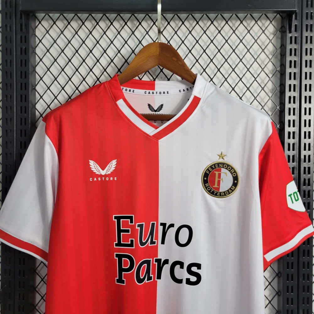 2023/2024 Feyenoord Rotterdam Home  Football Shirt1:1 Thai Quality
