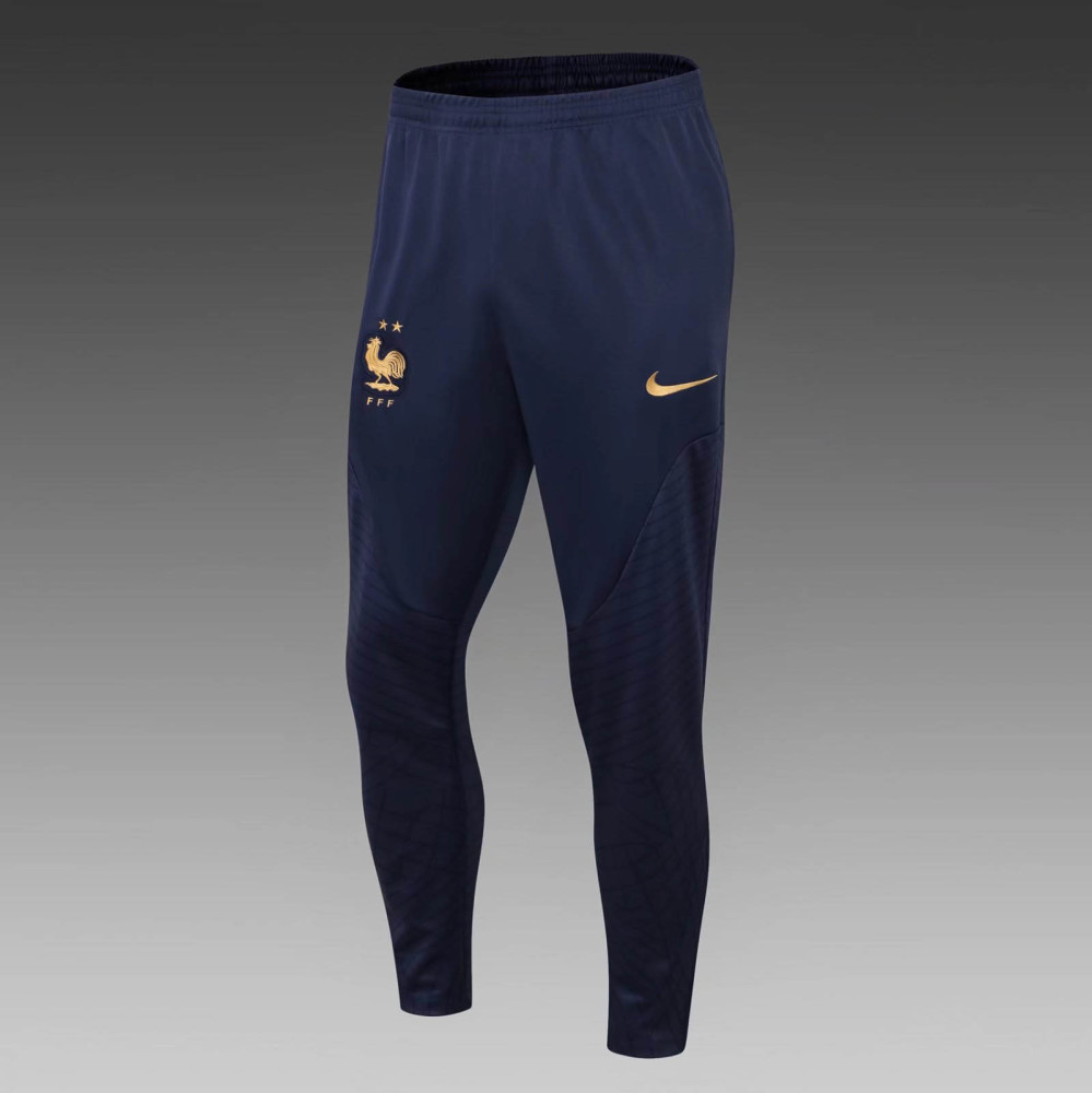 2022/2023 France Half-Pull Training Suit Royal Blue Football Shirt Set