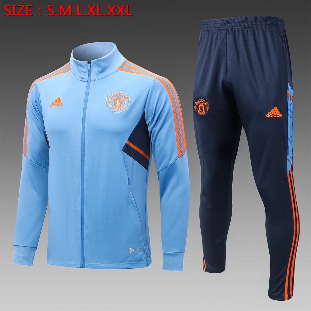 2202-23 season Manchester City blue jacket suit