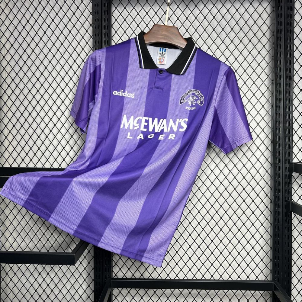 Retro 1994-95 Rangers European Third away football jersey Retro