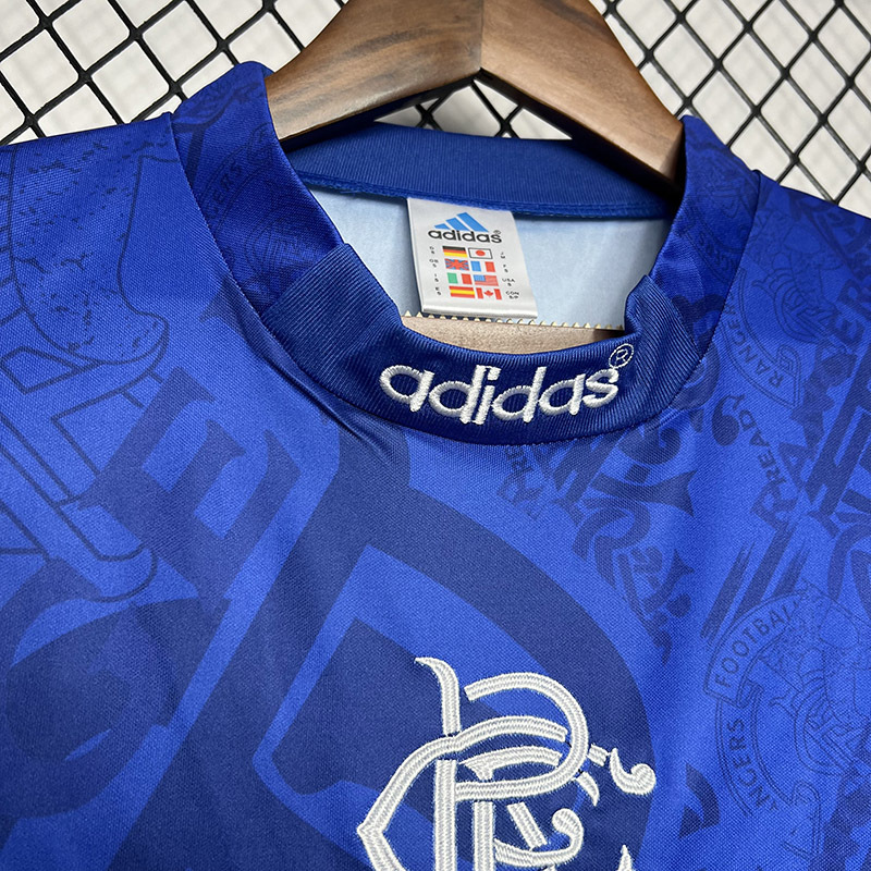 Retro 1994-96 Rangers Home football jersey Retro