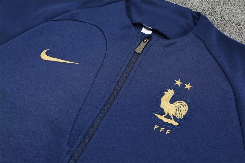 2022/2023 French long pull-up coat royal blue suit