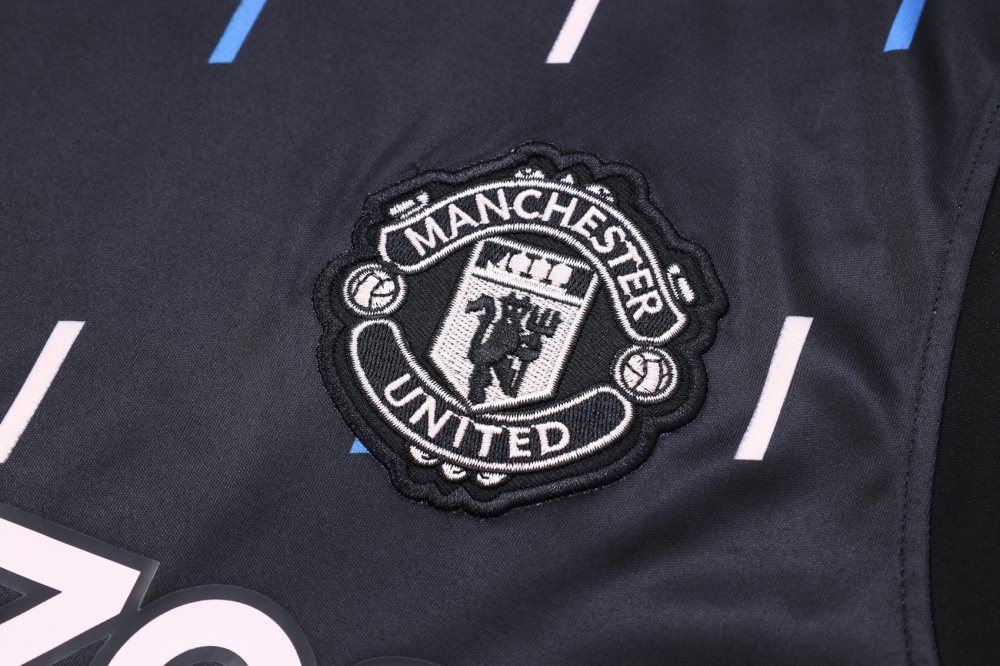 23-24 Manchester United Black Sleeveless Vest Training Wear suit