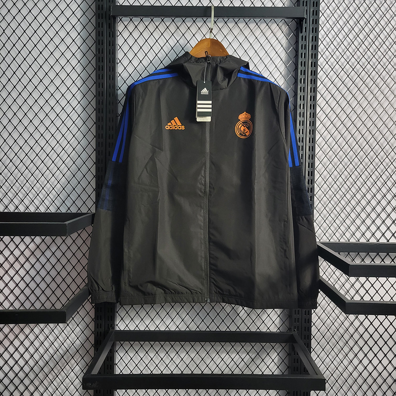 2022 Real Madrid Windbreaker Black