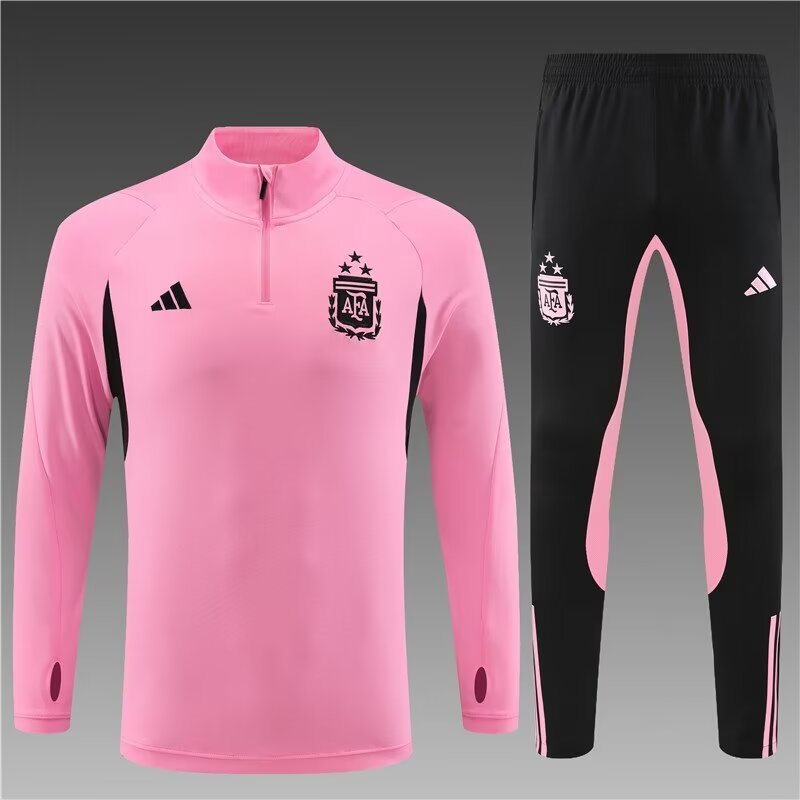 2023/2024 Argentina Half-length Training Wear Pink Jersey Set