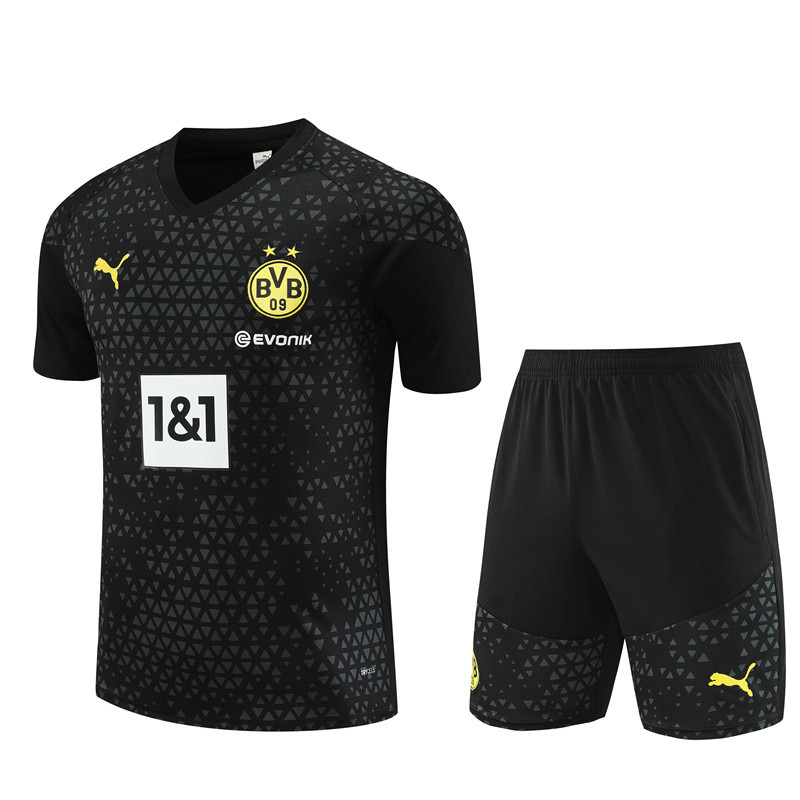 23-24 Short Sleeve Training Wear Dortmund Black