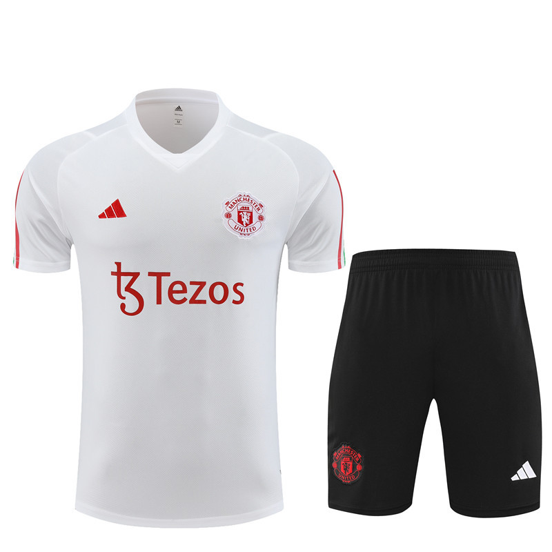 23-24-Manchester United short-sleeved training suit