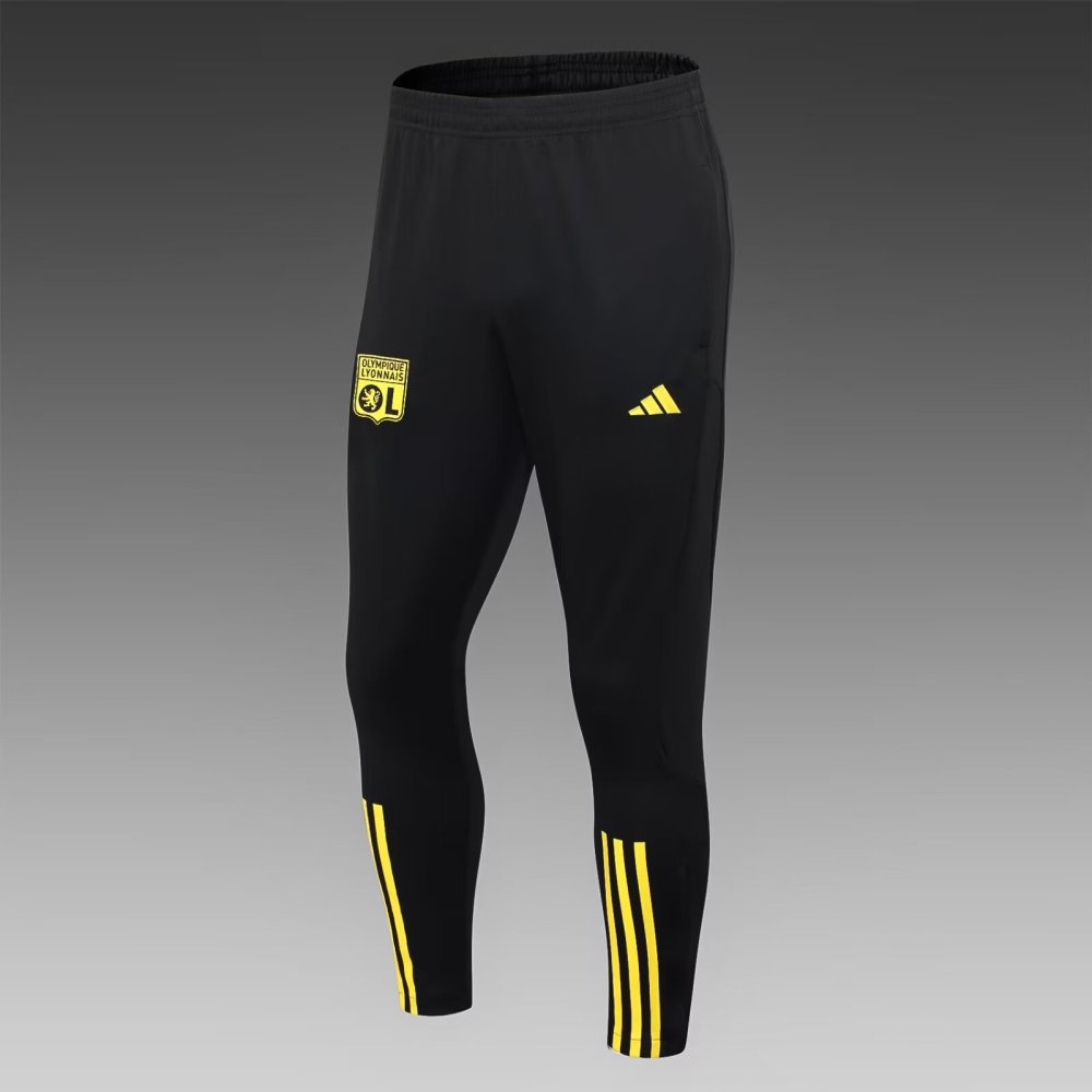 2023/2024 Lyon Half-La Training Wear Black Football Shirt Set