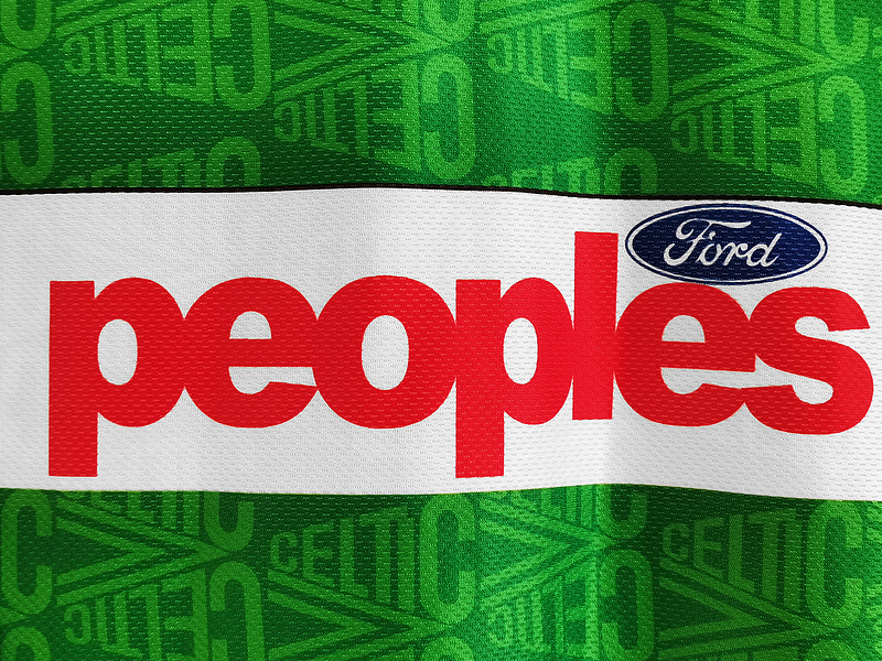 Retro 1991-92 Celtic Home football jersey retro