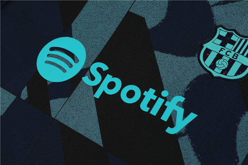 23-24-Short-sleeved training uniform Barcelona royal blue [camouflage style]