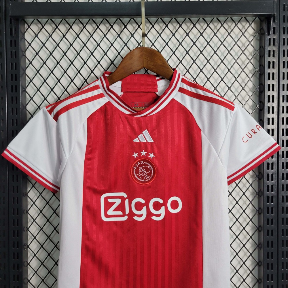 2023-24 Ajax Home Football Shirt 1:1 Thai Quality Kids