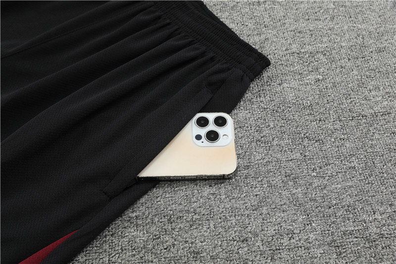 24-25 short-sleeved training clothes psg maroon