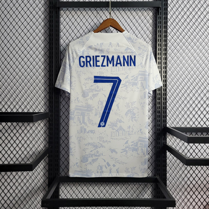 2022 France Away  Mbappe #10 Griezmann Coman Kante BENZEMA GIROUD Football Jersey